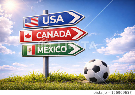 North america hosts soccer world cup 2026. North america hosts soccer world cup 2026. 136969657