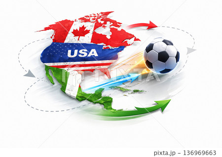 North america hosts soccer world cup 2026. North america hosts soccer world cup 2026. 136969663