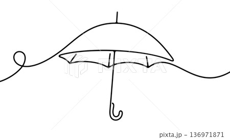 Umbrella, weather and rain, graphic design. Parasol, rainy, rainfall and downpour, vector design and illustration 136971871
