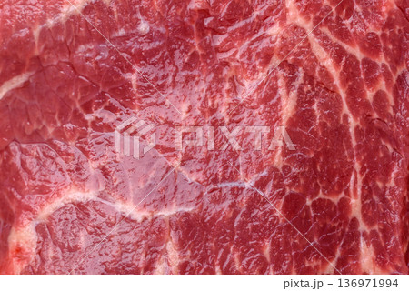 A piece of raw beef, a tenderloin for grilling or barbecue. Raw beef A piece of raw beef, a tenderloin for grilling or barbecue. Raw beef 136971994