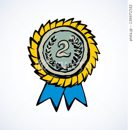 Medal. Vector drawing 136972582