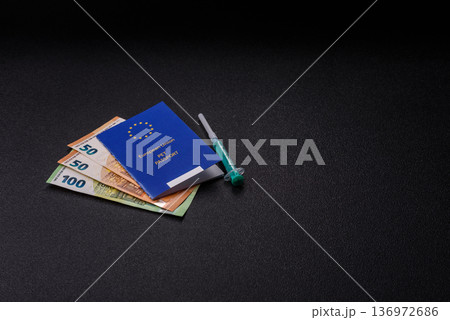 A pet passport is a document for a cat, dog, or other animal. A pet passport 136972686