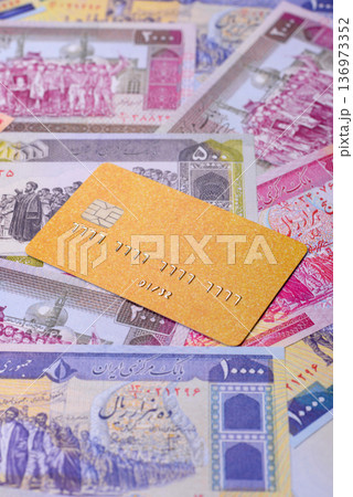 A credit card for contactless cashless payments via a terminal or online. A credit card A credit card for contactless cashless payments via a terminal or online. A credit card 136973352
