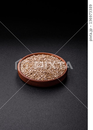 Shelled sunflower seed kernels, salted, roasted, or raw, are a healthy ingredient. Sunflower seeds Shelled sunflower seed kernels, salted, roasted, or raw, are a healthy ingredient. Sunflower seeds 136973389