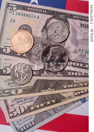 Cash, US dollar currency, financial and business flows. US dollar cash Cash, US dollar currency, financial and business flows. US dollar cash 136974045