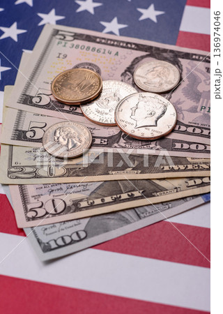 Cash, US dollar currency, financial and business flows. US dollar cash Cash, US dollar currency, financial and business flows. US dollar cash 136974046