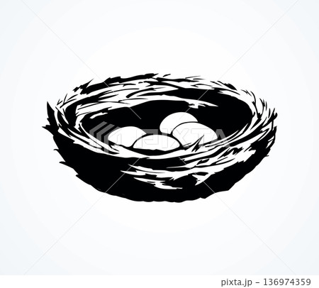 Nest. Vector drawing 136974359