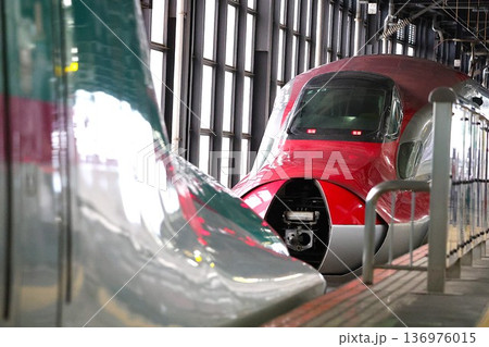 【JR東日本】E6系＋E5系「こまち・はやぶさ」（東北新幹線・秋田新幹線：盛岡駅） 136976015