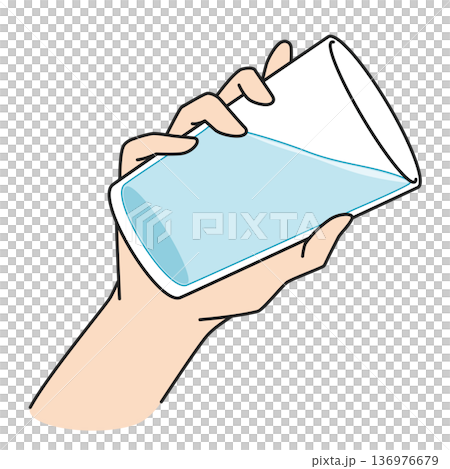 一杯水的插圖 136976679