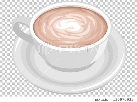 カフェラテ 136976933