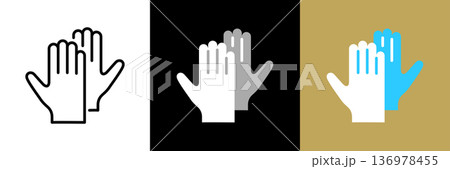 ビニール手袋アイコン 136978455