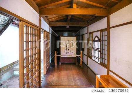 Nov 23 2025 Wooden Room Corridor at Sanzen in Temple Kyoto Nov 23 2025 Wooden Room Corridor at Sanzen in Temple Kyoto 136978983