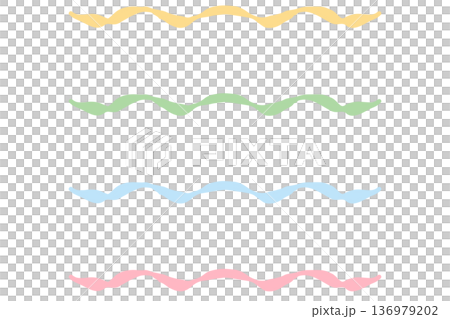 シンプルリボンシリーズ｜結び目なしリボンラインセット 136979202