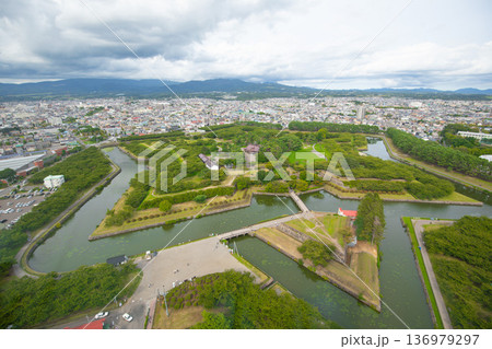 五稜郭タワーから望む五稜郭 五稜郭タワーから望む五稜郭 136979297