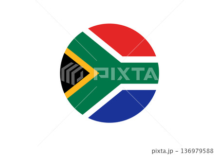 South African Flag Icon In Circular Design Representing National Unity And Diversity South African Flag Icon In Circular Design Representing National Unity And Diversity 136979588