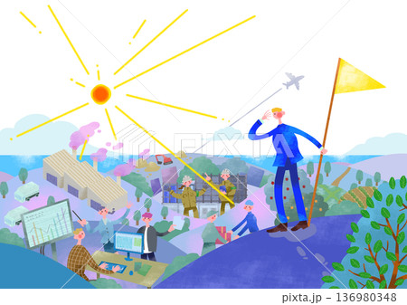 様々な職業のイメージ 様々な職業のイメージ 136980348