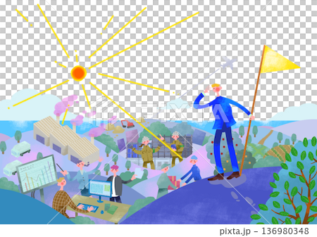 様々な職業のイメージ 様々な職業のイメージ 136980348