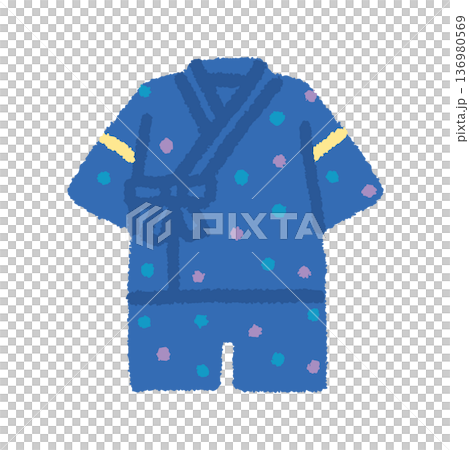 金貝兒童插畫 夏日祭男男孩與服 手繪 簡約 136980569