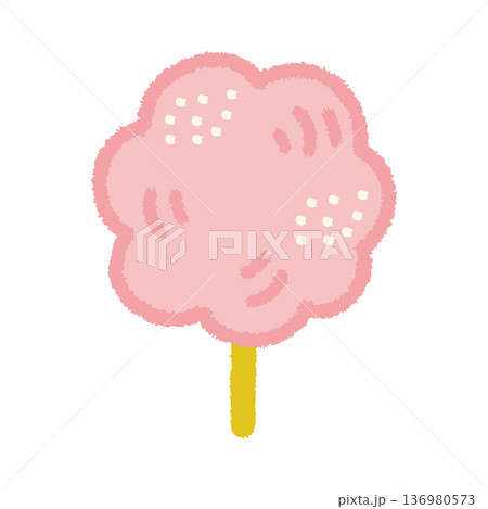 綿あめ イラスト 夏祭り 綿菓子 屋台 手描き シンプル 綿あめ イラスト 夏祭り 綿菓子 屋台 手描き シンプル 136980573