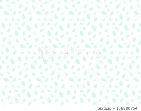 淡い緑色の背景パターン　花びら　ベクター 136980754