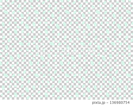 淡い緑色の背景パターン　花びら　ベクター 136980754