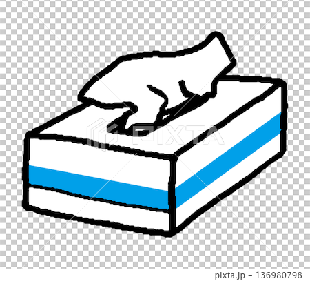 Tissue box illustration Tissue box illustration 136980798