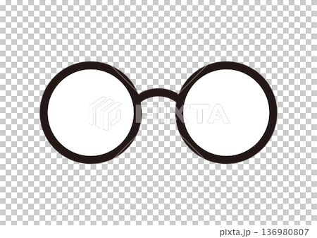 Round glasses illustration Round glasses illustration 136980807