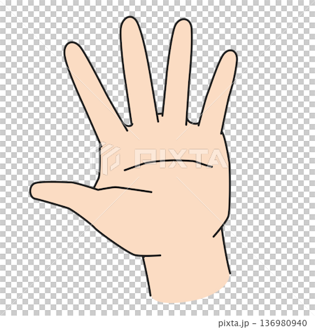 Par left hand illustration 136980940