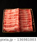 黒毛和牛、肉、すき焼き、しゃぶしゃぶ、焼肉 136981003