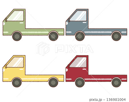 シンプルなトラックのセット 136981004