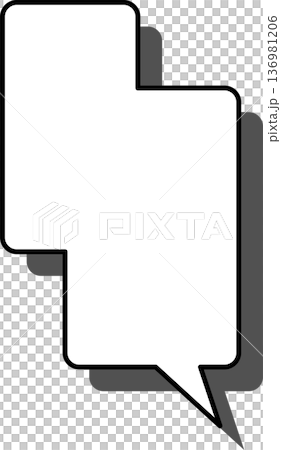 A single icon of a speech bubble with a shadow - square A single icon of a speech bubble with a shadow - square 136981206