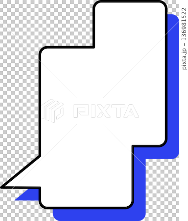 A single icon of a speech bubble with a shadow - square A single icon of a speech bubble with a shadow - square 136981522