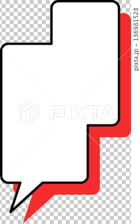 A single icon of a speech bubble with a shadow - square A single icon of a speech bubble with a shadow - square 136981528