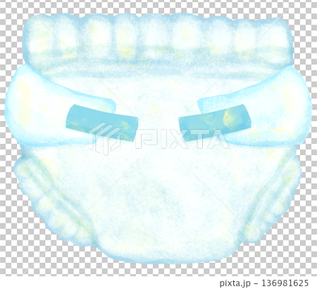 帶膠帶的尿布褲插圖 136981625