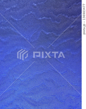 Close up Waterfall Waves on Blue Wall Background. 136983477