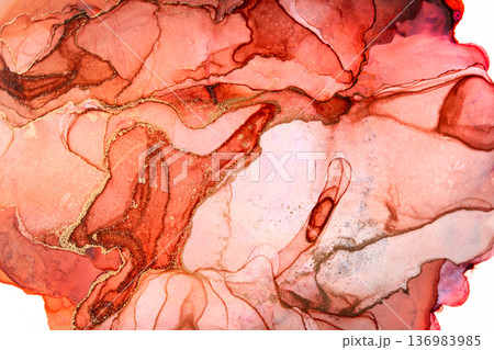 アルコールインク 大人綺麗な背景画像 136983985