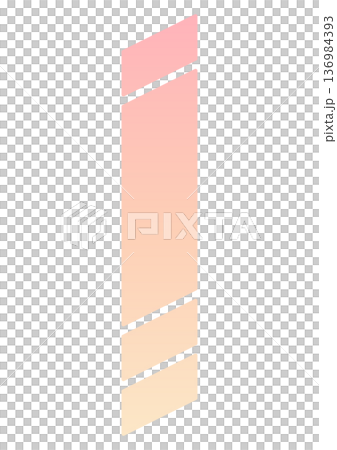 時尚的垂直標題標籤、橫幅和現代感十足的粉紅色漸變斜切索引 136984393