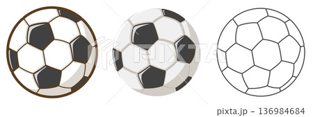 サッカーボール 136984684
