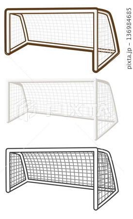 サッカーゴール 136984685