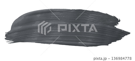 dark gray brush isolated on transparent background dark gray brush watercolor 136984778