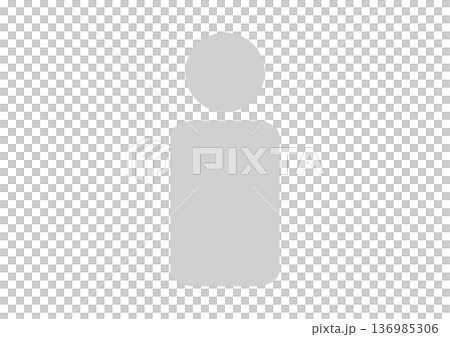 Simple person icons and pictograms that express anonymity that can be used for user profiles and personal pages 136985306