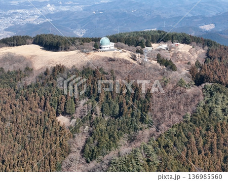 ＜鳥瞰＞早春の白石峠から見る堂平の風景 136985560