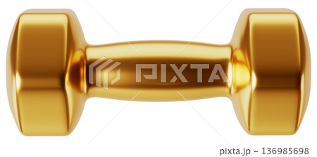 Golden Fitness Dumbbell Front View 136985698