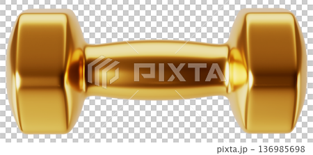 Golden Fitness Dumbbell Front View 136985698