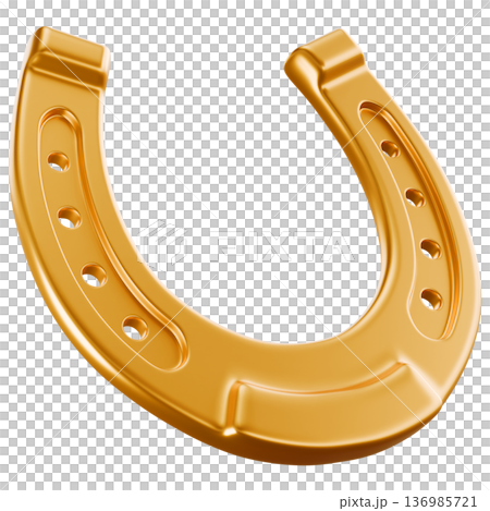 Golden Horseshoe 3D Render Golden Horseshoe 3D Render 136985721