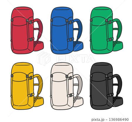 縦走やテント泊などで使いやすい大型バックパック 縦走やテント泊などで使いやすい大型バックパック 136986490