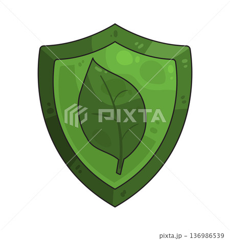 Illustration of Eco Shield Illustration of Eco Shield 136986539