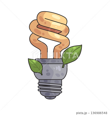Illustration of Energy Saving 136986548