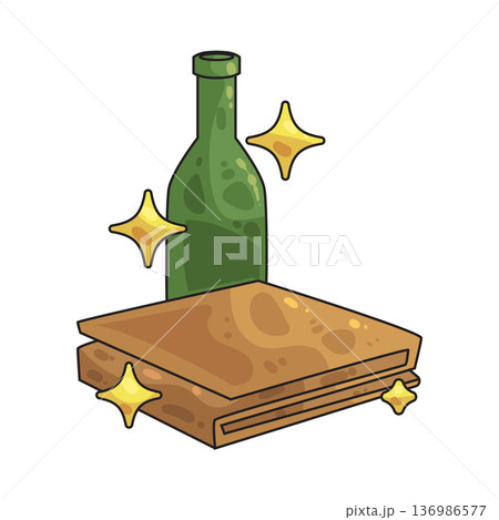Illustration of Clean Trash 136986577