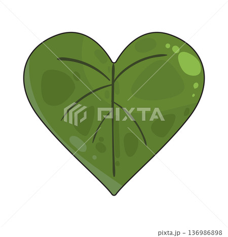 Illustration of Nature Heart 136986898